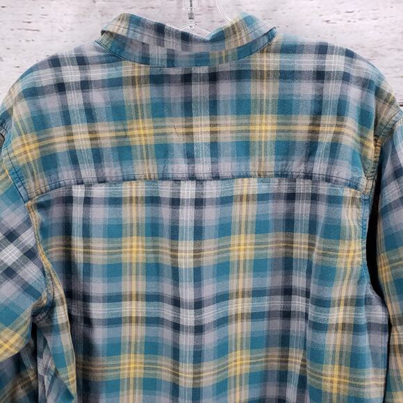 Columbia Sportwear Company Green Plaid Long Sleeve Shirt Size Medium - Picture 10 of 16